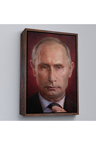 N NOXXO Vladimir Putin, Președintele Rusiei, cu cadru din lemn, tablou-7768