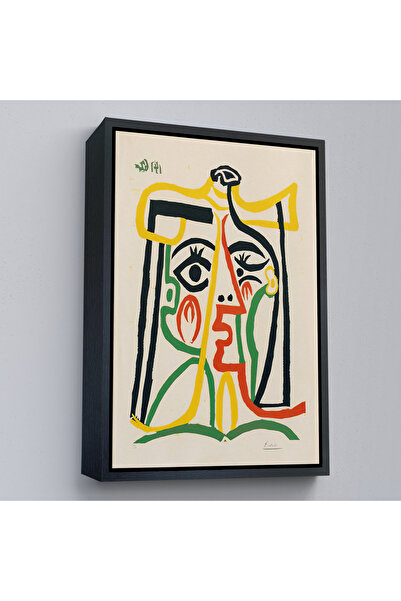 Oxyteez Παμπλός Πικάσο με ξύλινο πλαίσιο - Ζωγραφική της Τζακλίνας με Ψάθινο ...