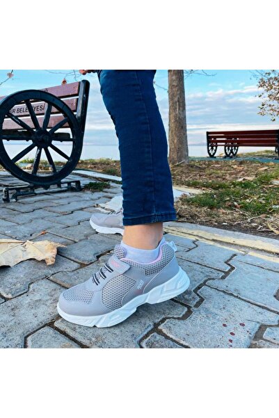 Kidx حذاء رياضي Eco Conscious-x خفيف ومريح للفتيات باللون الرمادي والوردي من ...