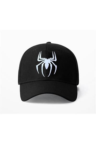 Köstebek Black Spider Logo Printed Hat