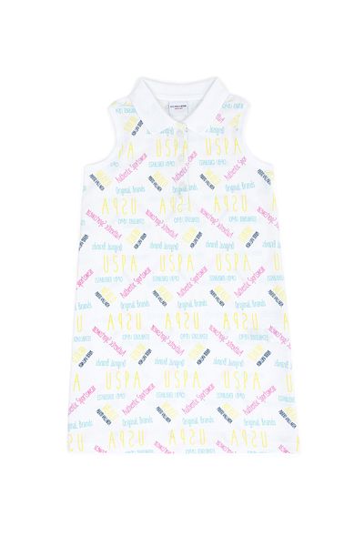 U.S. Polo Assn. Rochie albă tricotată fetiță -50263648-VR013