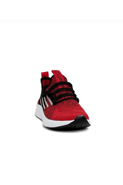 homiro Red Black Knitwear Women's Sports Shoes - Lace-up