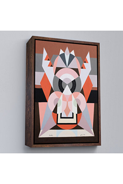 Oxyteez Auguste Herbin cu cadru din lemn - Diagrama simetrică a compoziției-8101