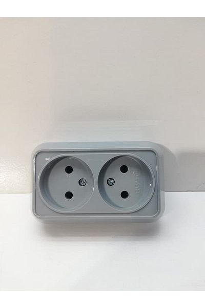 MAKEL Gray Hydroponic Surface Mounted Double Socket