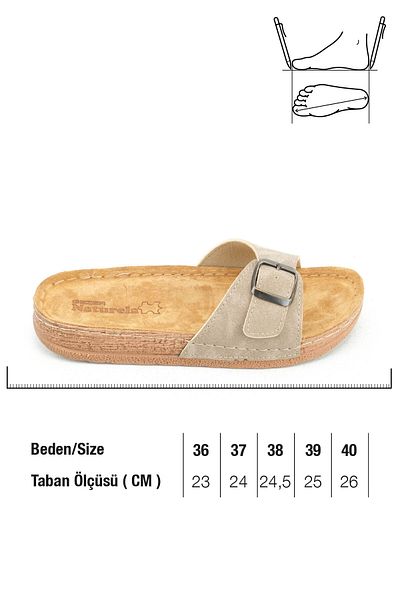GEZER Yazlık Kadın Tokalı Terlik