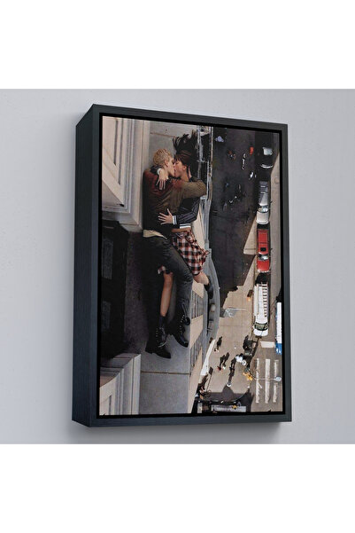 Limitless Death Kiss Painting with Wooden Frame - the Kiss of Death-7962