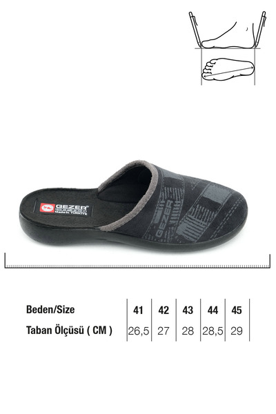 GEZER 4 Mevsim Erkek Ev Terlik