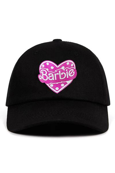 Köstebek Black Barbie Polka Dot Heart Logo Hat