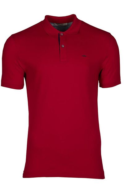 Arma Мъжка червена тениска с поло яка Slim Fit Y9tyo7991