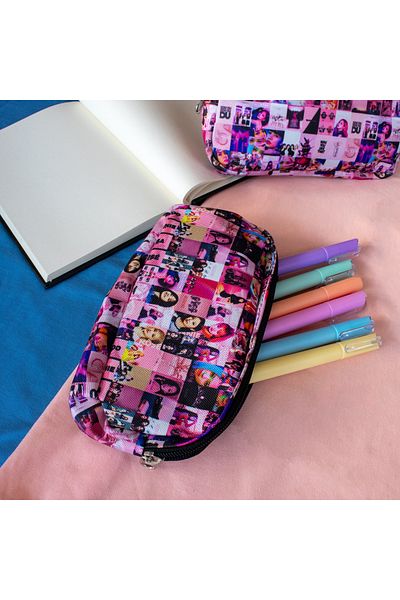 Köstebek Pink Black Pink Album Cover Pen Holder