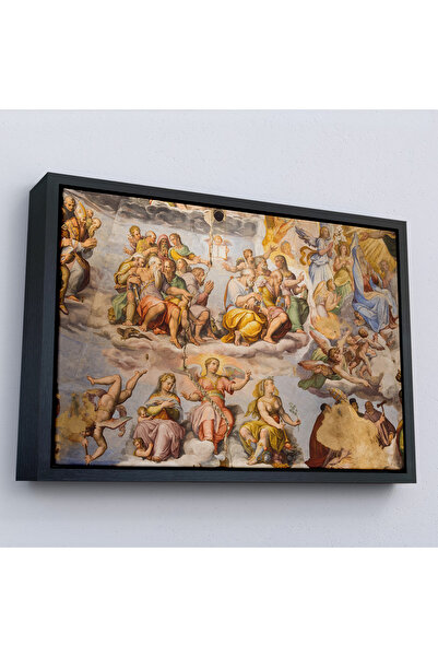Oxyteez Giotto într-un cadru de lemn - Pictură de tavan a turnului de clopoțe...