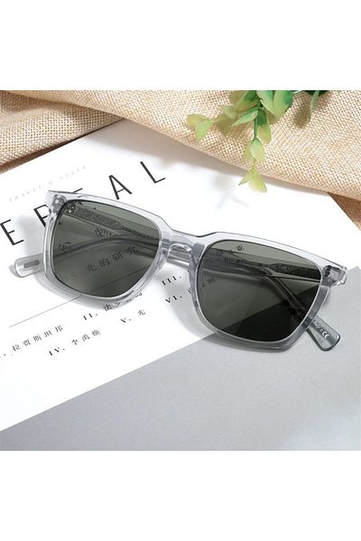 Köstebek Classic Sunglasses with Transparent Bone Frame