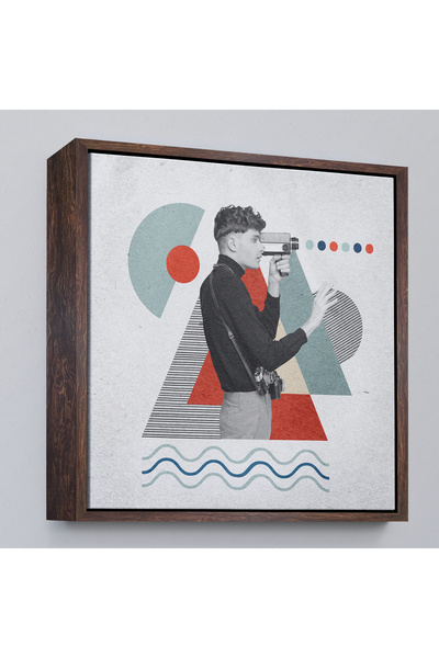 Oxyteez Pictură video Pop Art cu cadru din lemn-8362