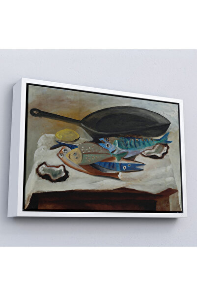 Oxyteez Ξύλινο Πλαίσιο Picasso-Πίνακας Ψαριών και Τηγανιού-7102