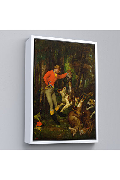 Oxyteez Ξύλινο πλαίσιο Gustave Courbet - Πίνακας After The Hunt - After The H...