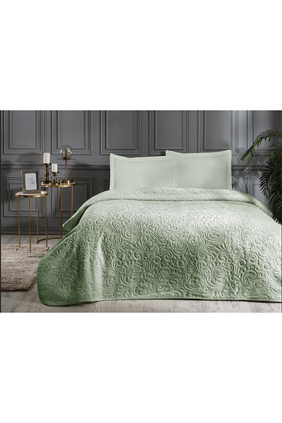 Özdilek A. Green 220X240 cm Trendy Double Blanket