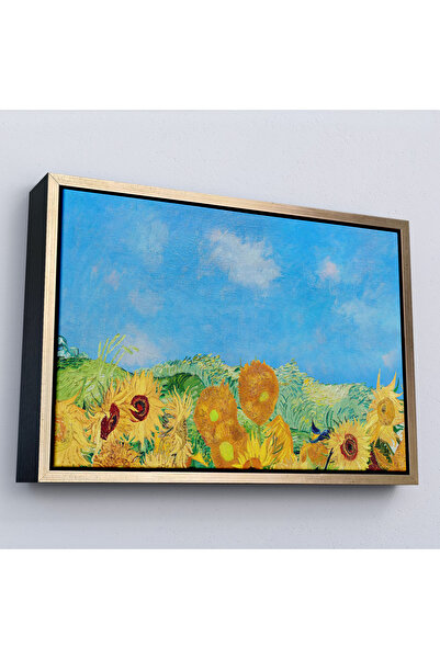 Oxyteez Vincent Van Gogh cu cadru din lemn - Pictură de floarea soarelui-7153