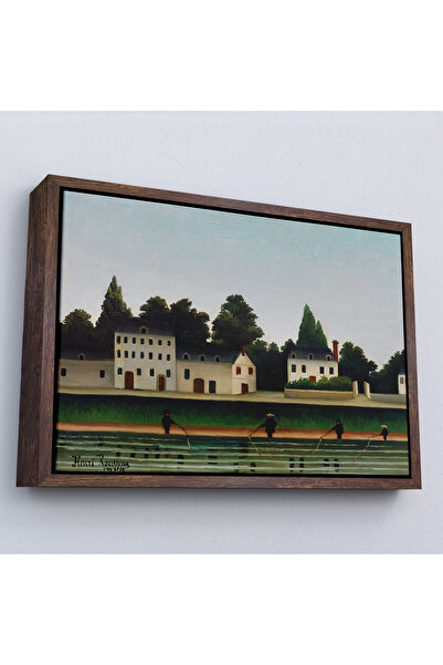 Oxyteez Henri Rousseau με ξύλινο πλαίσιο - Τοπίο και τέσσερα ζωγραφικές ψαράδ...