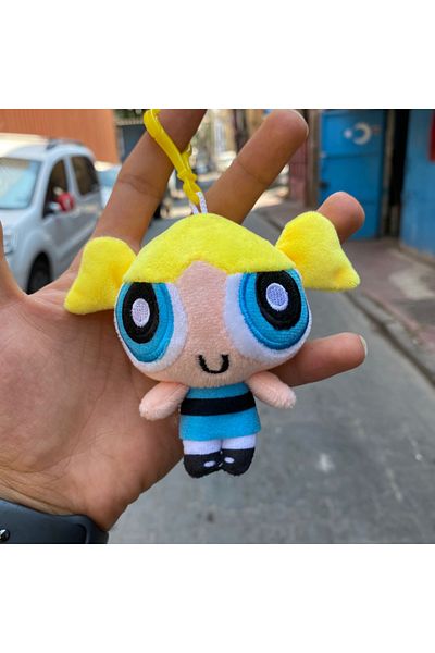 Köstebek سلسلة مفاتيح من القطيفة من Powerpuff Girls Bubble Batek