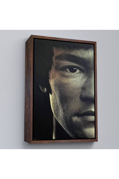 Oxyteez Pictură Bruce Lee cu cadru din lemn-7823