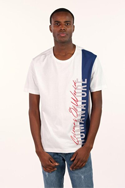 Arma Чоловіча біла футболка з коміром Y22344400301