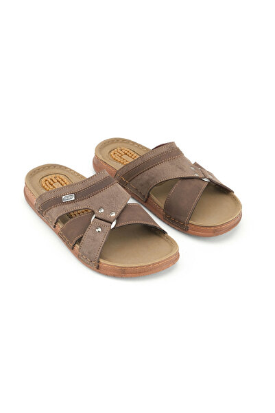 GEZER Летни мъжки удобни ежедневни чехли от изкуствена кожа Pu Sole