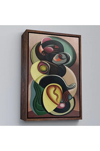 N NOXXO Auguste Herbin with Wooden Frame - Composition Movement Table-8099