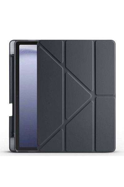 Hatreds Galaxy Tab A9 Case with Folding Pen Compartment Tri Folding Stand Cover with Sleep Mode