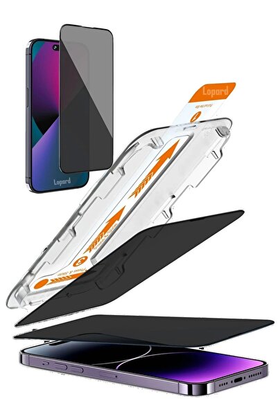 Lopard İphone 16 Pro Hayalet Cam Ekran Koruyucu Kolay Takılabilen 5d Magic Gizli