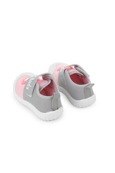 GEZER Summer Linen Baby Girl Happy Birds Velcro Adjustable Shoes