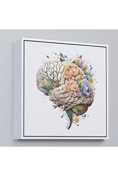 Oxyteez Tablou fantastic al creierului uman cu rame din lemn - Cadou Spitalul...