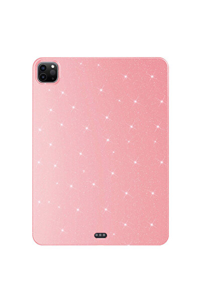 zore iPad Pro 11 2020 (2Nd Generation) Glittery Shiny Look Compatible Zore Tablet Cotton Case-Pink Dark