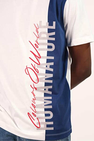 Arma Чоловіча біла футболка з коміром Y22344400301