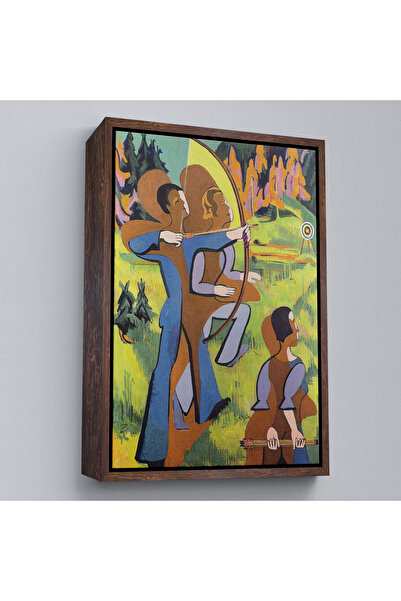 N NOXXO Ernst Ludwig Kirchner cu rame din lemn - Pictură Arcași - Archers-8064