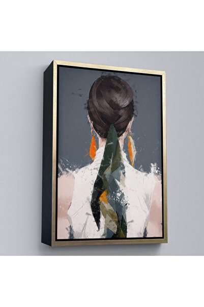 Oxyteez Rama din lemn de femeie cu spatele îndoit-7574