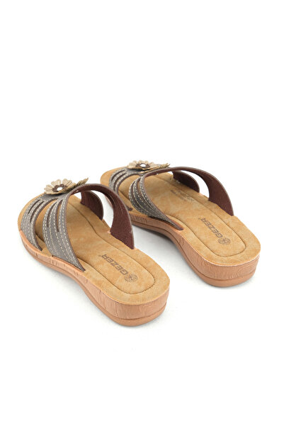 GEZER Γυναικείες καλοκαιρινές παντόφλες από συνθετικό δέρμα