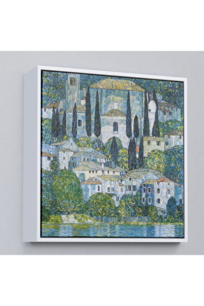 Oxyteez Ξύλινος σκελετός Gustav Klimt - Εκκλησία στο Cassone Landscape Painti...