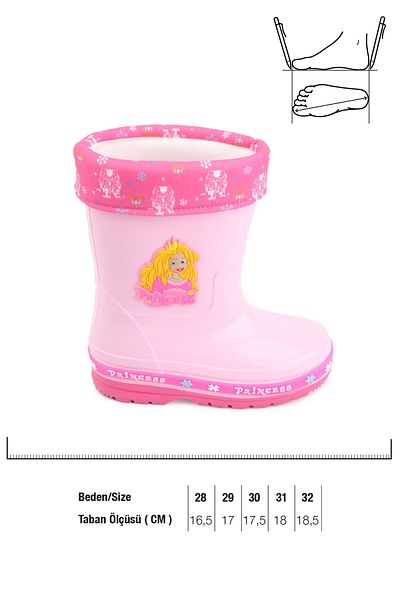 GEZER Χειμερινές Princess Girls Rain Boots
