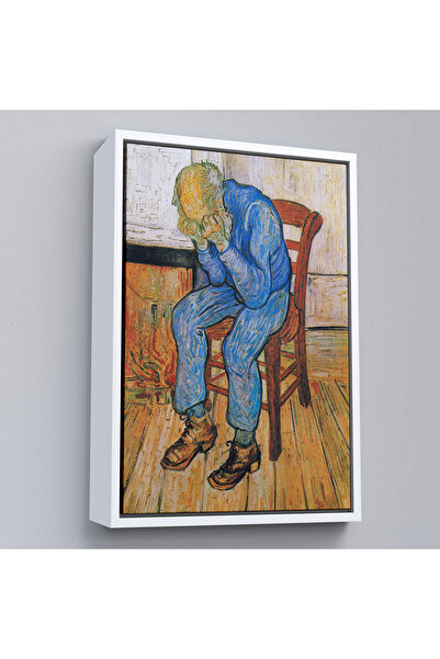 Oxyteez Tablou în rame de lemn Bătrânul care plâng pe marginea eternității - ...