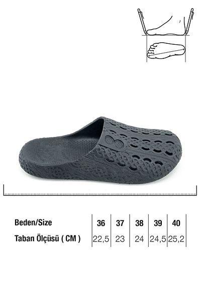 GEZER Yazlık Kadın Islak Zemine Uygun Airblow Esnek Rahat Taban Ev Bahçe Banyo Terlik
