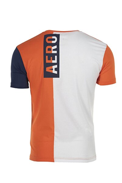 Arma Ανδρικό μπλουζάκι με πορτοκαλί κανονική εφαρμογή με λαιμόκοψη Y0too2917