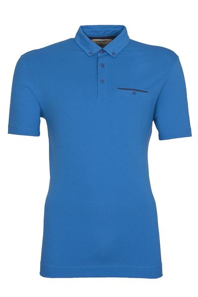 Arma Ανδρικό μπλουζάκι Midnight Blue Basic Slim Fit Polo Neck Y9tyo7968