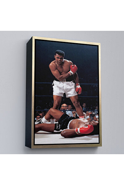 Oxyteez Tabloul de eliminare a lui Muhammed Ali cu rame din lemn-7938