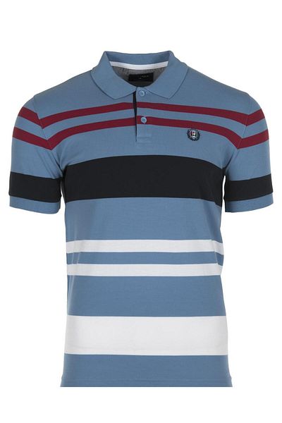 Arma Men's Light Sapphire Blue Polo Neck T-Shirt Y7Tyo7169