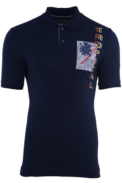 Arma Ανδρικό μπλουζάκι με γιακά Navy Blue Polo Y 21374274701