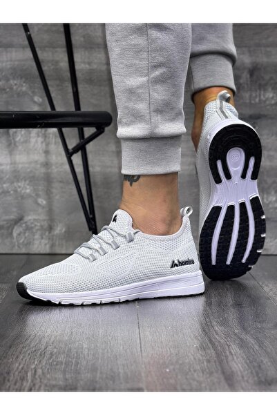 homiro Γκρι πλεκτά Αθλητικά παπούτσια με κορδόνια με σόλα Phylon