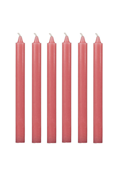 MumvemuM 6 Lı Şeker Pembe Rengi Bakkal Mum