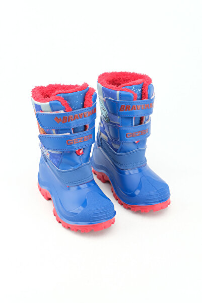 GEZER Χειμερινές μπότες χιονιού για αγόρια με βελούδινο εσωτερικό Velcro και ρυθμιζόμενες αδιάβροχες μπότες Braveman