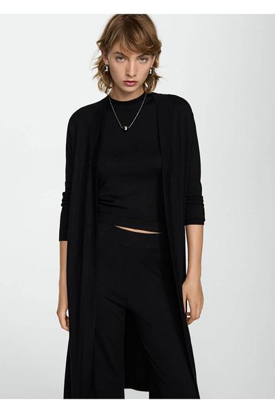 MANGO Woman Long Thin Knitwear Cardigan
