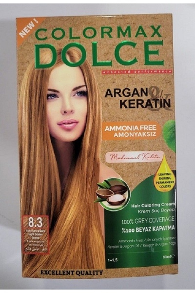 COLORMAX DOLCE Colormax Amonyaksız Saç Boyası 8.3- Açık Kumral Dore